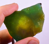 34grs GEM SILICA CHRYSOCOLLA CHALCEDONY LILY MINE SLAB PERU SB235