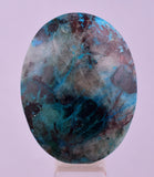 57.5carats  BLUE CHRYSOCOLLA QUARTZ MALACHITE PERU SCENIC CABOCHON PENDANT BB405