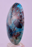57.5carats  BLUE CHRYSOCOLLA QUARTZ MALACHITE PERU SCENIC CABOCHON PENDANT BB405