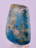 55carats  BLUE CHRYSOCOLLA QUARTZ MALACHITE PERU SCENIC CABOCHON PENDANT BB406