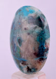 48.5carats  BLUE CHRYSOCOLLA QUARTZ MALACHITE PERU SCENIC CABOCHON PENDANT BB407