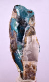 8.9cms DRUZY CHRYSOCOLLA QUARTZ CRYSTAL LILY MINE PERU 2000 YEAR DB267