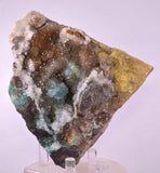 12cms DRUZY CHRYSOCOLLA QUARTZ CRYSTAL LILY MINE PERU 2000 YEAR DB268