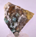 12cms DRUZY CHRYSOCOLLA QUARTZ CRYSTAL LILY MINE PERU 2000 YEAR DB268