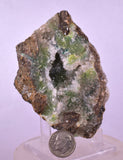 9cms DRUZY CHRYSOCOLLA QUARTZ CRYSTAL LILY MINE PERU 2000 YEAR DB269