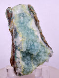 6.9cms DRUZY CHRYSOCOLLA QUARTZ CRYSTAL LILY MINE PERU 2000 YEAR DB270
