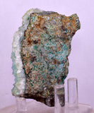 6.9cms DRUZY CHRYSOCOLLA QUARTZ CRYSTAL LILY MINE PERU 2000 YEAR DB270