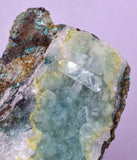 6.9cms DRUZY CHRYSOCOLLA QUARTZ CRYSTAL LILY MINE PERU 2000 YEAR DB270