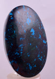 5.2cms CHRYSOCOLLA CABOCHON PERU PARROT WING EILAT STONE JEWELRY PENDANT BB408