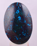 5.2cms CHRYSOCOLLA CABOCHON PERU PARROT WING EILAT STONE JEWELRY PENDANT BB408