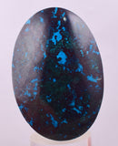 5.2cms CHRYSOCOLLA CABOCHON PERU PARROT WING EILAT STONE JEWELRY PENDANT BB408