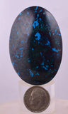 5.2cms CHRYSOCOLLA CABOCHON PERU PARROT WING EILAT STONE JEWELRY PENDANT BB408