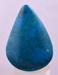 4.3cms CHRYSOCOLLA CABOCHON PERU PARROT WING EILAT STONE JEWELRY PENDANT BB409