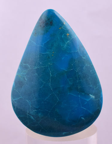 4.3cms CHRYSOCOLLA CABOCHON PERU PARROT WING EILAT STONE JEWELRY PENDANT BB409