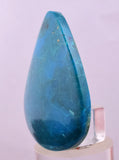 4.3cms CHRYSOCOLLA CABOCHON PERU PARROT WING EILAT STONE JEWELRY PENDANT BB409