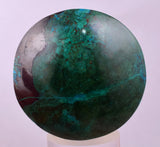 4.4cms CHRYSOCOLLA CABOCHON PERU PARROT WING EILAT STONE JEWELRY PENDANT BB411