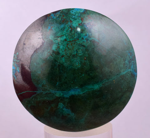4.4cms CHRYSOCOLLA CABOCHON PERU PARROT WING EILAT STONE JEWELRY PENDANT BB411
