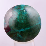 4.4cms CHRYSOCOLLA CABOCHON PERU PARROT WING EILAT STONE JEWELRY PENDANT BB411