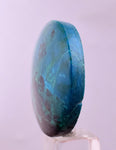2.9cms CHRYSOCOLLA CABOCHON PERU PARROT WING EILAT STONE JEWELRY PENDANT BB412