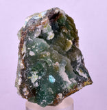 4.9cms DRUZY CHRYSOCOLLA QUARTZ CRYSTAL LILY MINE PERU 2000 YEAR DB274
