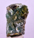 4.9cms DRUZY CHRYSOCOLLA QUARTZ CRYSTAL LILY MINE PERU 2000 YEAR DB274