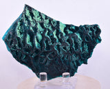 9.1cm GEM BLUE MALACHITE PSEUDOMORPH CHRYSOCOLLA PERU ROSETTE  CRYSTAL UB283