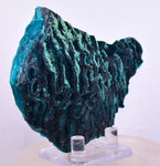 9.1cm GEM BLUE MALACHITE PSEUDOMORPH CHRYSOCOLLA PERU ROSETTE  CRYSTAL UB283