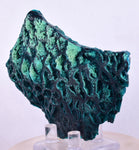 9.1cm GEM BLUE MALACHITE PSEUDOMORPH CHRYSOCOLLA PERU ROSETTE  CRYSTAL UB283