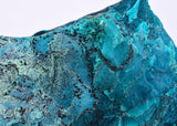 9.1cm GEM BLUE MALACHITE PSEUDOMORPH CHRYSOCOLLA PERU ROSETTE  CRYSTAL UB283