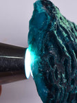 9.1cm GEM BLUE MALACHITE PSEUDOMORPH CHRYSOCOLLA PERU ROSETTE  CRYSTAL UB283