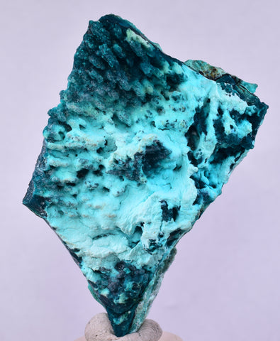 7cm GEM BLUE MALACHITE PSEUDOMORPH CHRYSOCOLLA PERU ROSETTE  CRYSTAL UB284