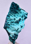 7cm GEM BLUE MALACHITE PSEUDOMORPH CHRYSOCOLLA PERU ROSETTE  CRYSTAL UB284