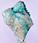 7cm GEM BLUE MALACHITE PSEUDOMORPH CHRYSOCOLLA PERU ROSETTE  CRYSTAL UB284