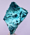 7cm GEM BLUE MALACHITE PSEUDOMORPH CHRYSOCOLLA PERU ROSETTE  CRYSTAL UB284