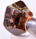 3.7cm GARNET GROSSULAR HESSONITE DODECAHEDRON CRYSTALS PERU MINERAL GB69