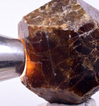 4.4cm GARNET GROSSULAR HESSONITE DODECAHEDRON CRYSTALS PERU MINERAL GB70