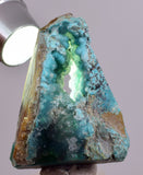 5cms DRUZY CHRYSOCOLLA QUARTZ CRYSTAL LILY MINE PERU 2000 YEAR DB279