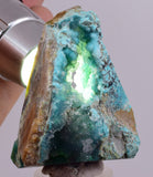 5cms DRUZY CHRYSOCOLLA QUARTZ CRYSTAL LILY MINE PERU 2000 YEAR DB279