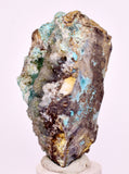 5.8cms DRUZY CHRYSOCOLLA QUARTZ CRYSTAL LILY MINE PERU 2000 YEAR DB280