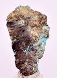 5.8cms DRUZY CHRYSOCOLLA QUARTZ CRYSTAL LILY MINE PERU 2000 YEAR DB280