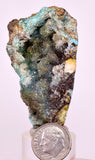 5.8cms DRUZY CHRYSOCOLLA QUARTZ CRYSTAL LILY MINE PERU 2000 YEAR DB280