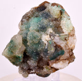 6.6cms DRUZY CHRYSOCOLLA QUARTZ CRYSTAL LILY MINE PERU 2000 YEAR DB281