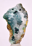 7cms DRUZY CHRYSOCOLLA QUARTZ CRYSTAL LILY MINE PERU 2000 YEAR DB282