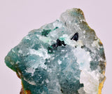 7cms DRUZY CHRYSOCOLLA QUARTZ CRYSTAL LILY MINE PERU 2000 YEAR DB282
