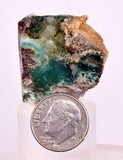 2.8cms DRUZY CHRYSOCOLLA QUARTZ CRYSTAL LILY MINE PERU 2000 YEAR DB288