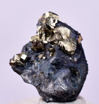 1cms ACANTHITE NATIVE SILVER PYRITE PERU UCHUCCHACUA MINE HB285