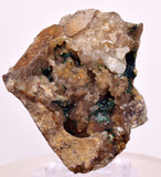 4.9cms DRUZY CHRYSOCOLLA QUARTZ CRYSTAL LILY MINE PERU 2000 YEAR AB311