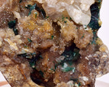 4.9cms DRUZY CHRYSOCOLLA QUARTZ CRYSTAL LILY MINE PERU 2000 YEAR AB311