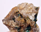 4.9cms DRUZY CHRYSOCOLLA QUARTZ CRYSTAL LILY MINE PERU 2000 YEAR AB311
