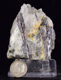 6cms RED HUBNERITE QUARTZ CRYSTALS MINERAL SPECIMEN COLLECTOR PERU MB153